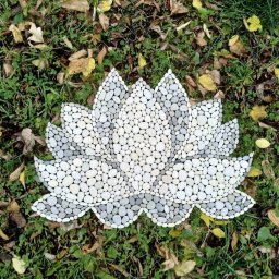 Уникальные коврики из камней