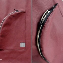 ​Вшивание молнии на полукруглый карман