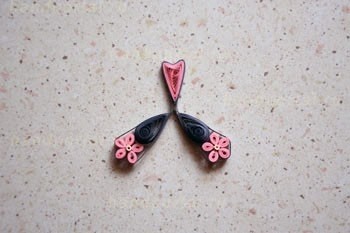 Балерина в технике квиллинга