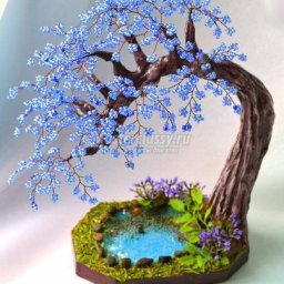 ​Бисерное дерево "Безмятежность у озера"