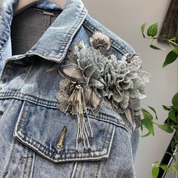 Как украсить джинсовую куртку кружевом