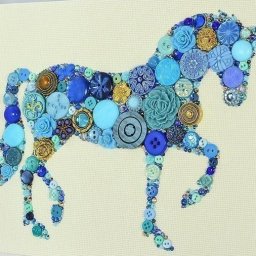 Коллажи из пуговиц