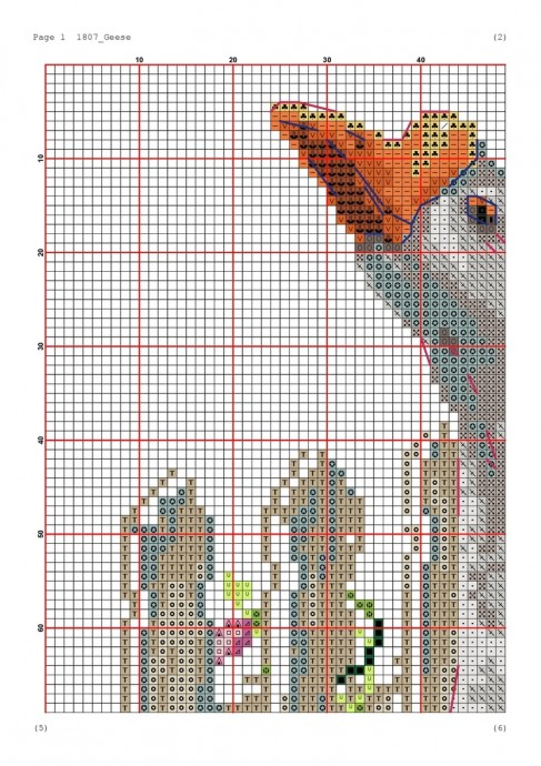 ​Вышиваем гусей