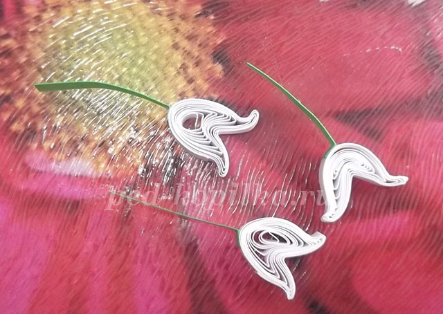 Ландыши в технике квиллинг: мастер-класс