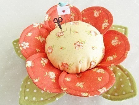 Цветок-игольница: мастер-класс