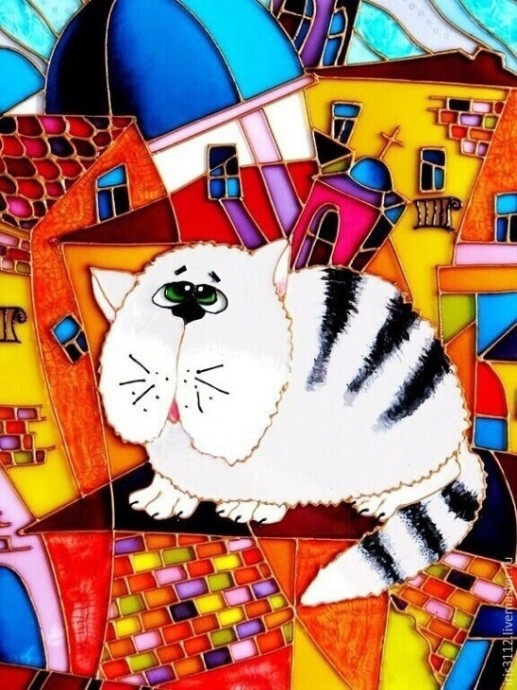 Витражные котики