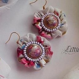 Серьги "Рассвет в Париже"