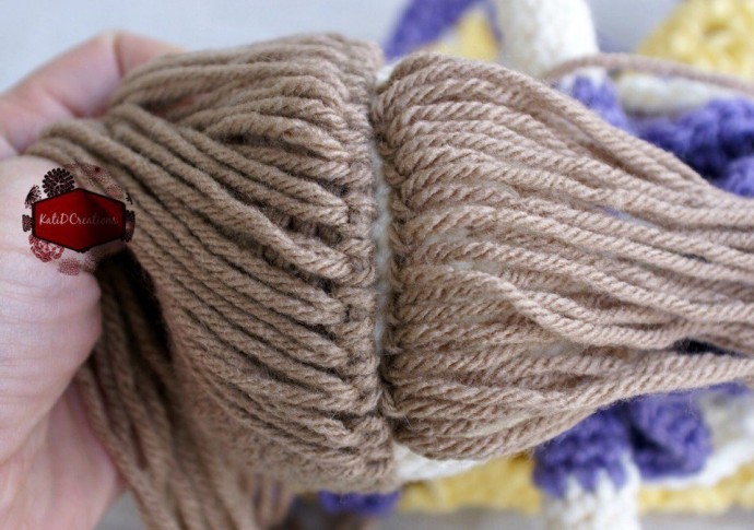 Прическа вязаной куколке: мастер-класс