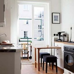 Столы, встроенные в вашу кухню: идеи