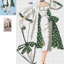 ​Вышиваем крестиком дам