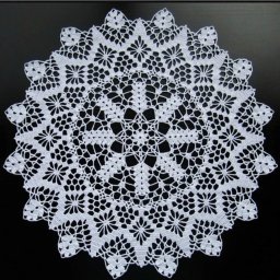 ​Ажурная салфетка крючком