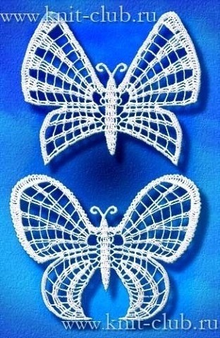 ​Бабочки крючком