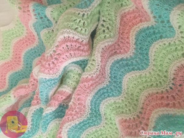 Красивый плед простым узором