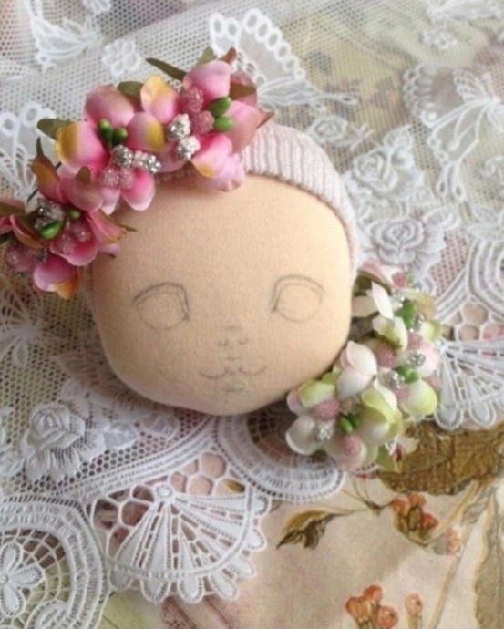 Разметка лица текстильной куклы Разметка лица текстильной куклы