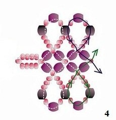 ​Широкий браслет из бисера