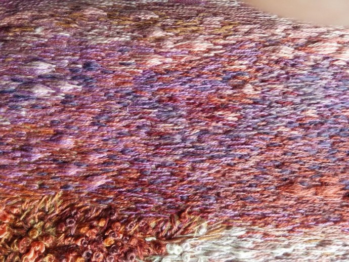 Вышитая картина "Розовый лес"