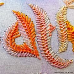 Необычные и прекрасные стежки в вышитых работах