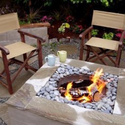 ​Очаг из бетона