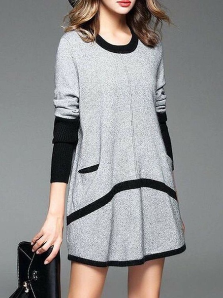 Стильные серые платья: идеи Стильные серые платья: идеи