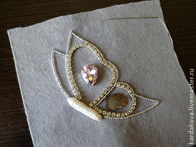 Брошь "Лунная бабочка"