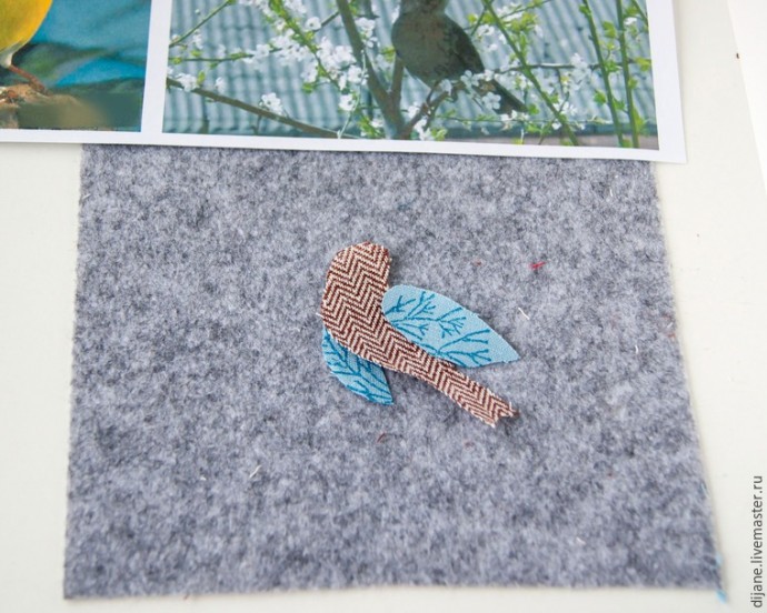 Вышиваем весну на косметичке из фетра