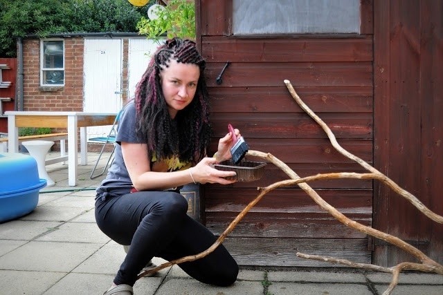 ​Люстра из коряги