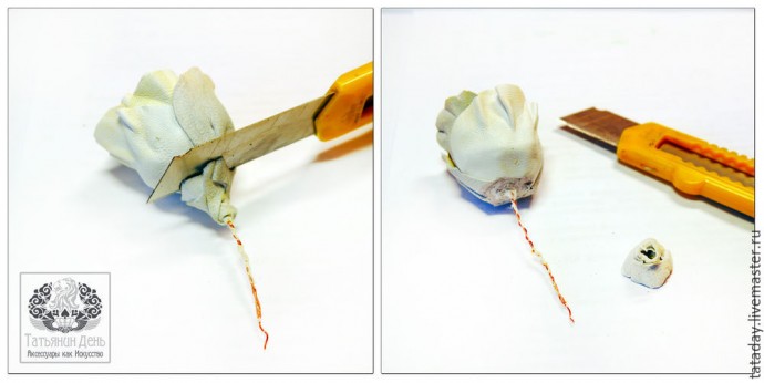 Создаем кожаную брошь-розу: часть 2