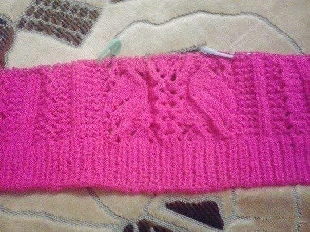 Ажурная шапочка и снуд спицами