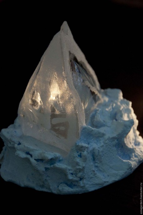 Создаём интерьерную статуэтку из стекла и гипса "Айсберг": часть 3 Создаём интерьерную статуэтку из стекла и гипса "Айсберг": часть 3