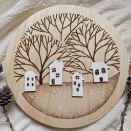 Выжигаем милое панно в скандинавском стиле