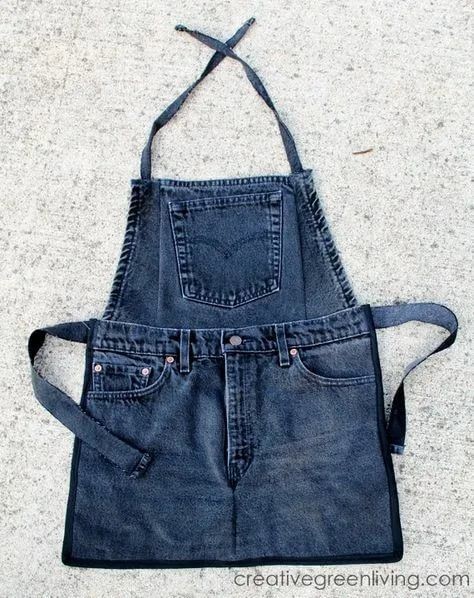 Что сделать из старых джинсов: фартук