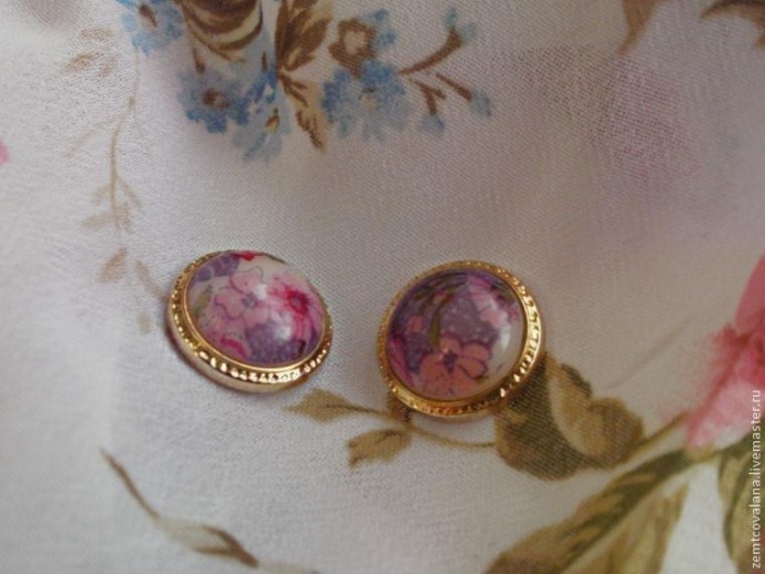 Серьги "Рассвет в Париже"