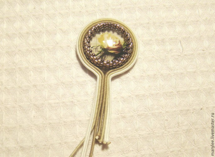 Создаем нежный кулон "English rose": часть 1