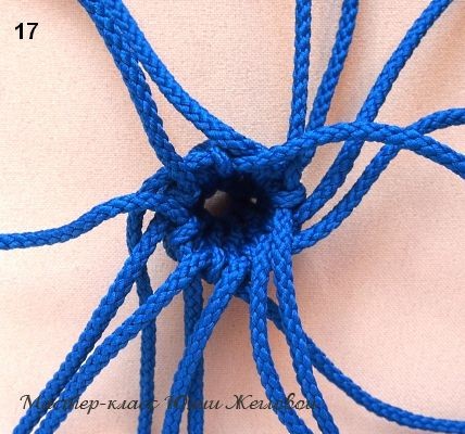 Плетём шарик в технике макраме