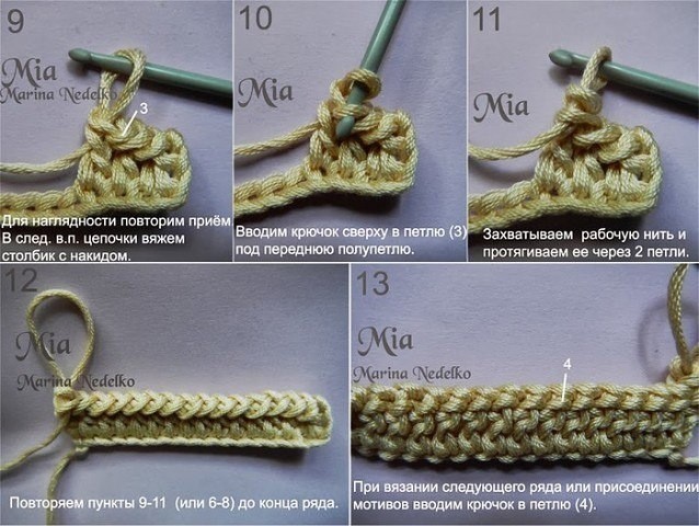 ​Мастер-класс по вязанию столбиков с обвязкой