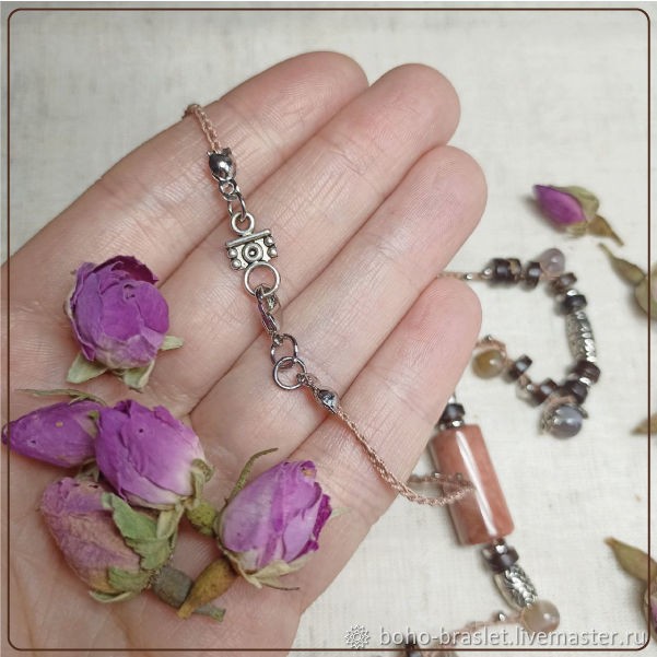 Стильное вязаное колье: часть 3