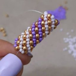 Учимся плести жгут из бисера