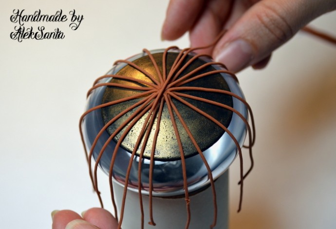 Круговое плетение из полимерной глины: часть 2