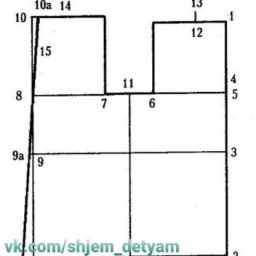 ​Базовая выкройка платья для девочки
