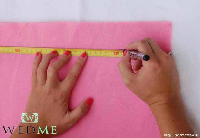 Георгины из фетра