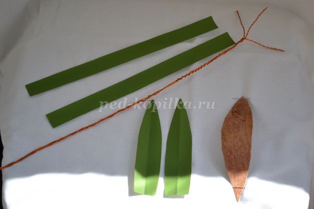 Лилии из бересты