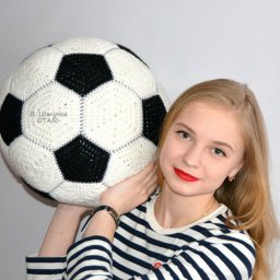 Мяч подушка крючком