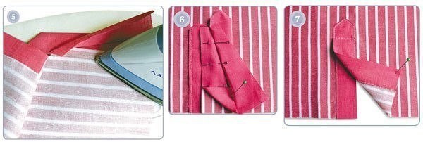 Обработка разреза рукава двойной планкой