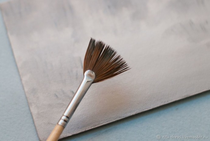 Пишем маслом миниатюру "Зимняя сказка": часть 1 Пишем маслом миниатюру "Зимняя сказка": часть 1