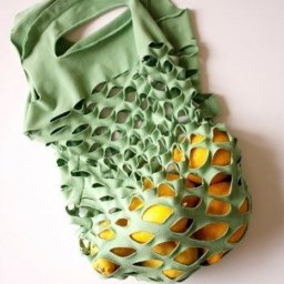 Шьем авоську из старой футболки