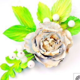 ​Создаем кожаную брошь-розу: часть 1