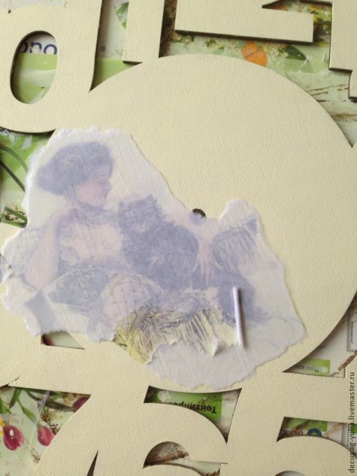 ​Создаём настенные часы в стиле шебби шик: часть 2