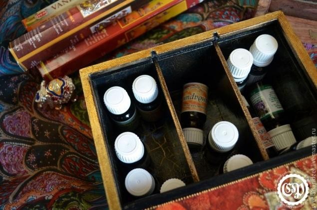 ​Коробка для чая превращается в восточную шкатулку: мастер-класс, часть 5