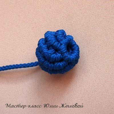 Плетём шарик в технике макраме