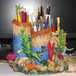 Подставка под карандаши и ручки "Коралловый риф"